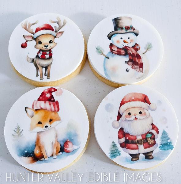 Christmas Cupcake / Biscuit Toppers